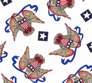 USA Eagles Star Block Ribbon
